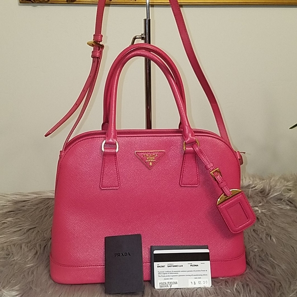 prada saffiano pink